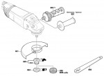 Bosch 3 601 H50 M00 Gws 20-230Jh Angle Grinder 230 V / Eu Spare Parts